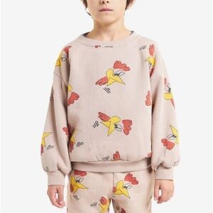 Bobo Choses Mr O’Clock all Over Sweatshirt Brown